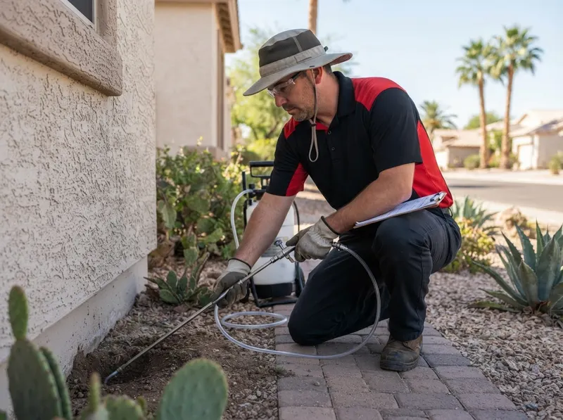 Subterranean Termite Soil Drench and Injection in Phoenix, AZ